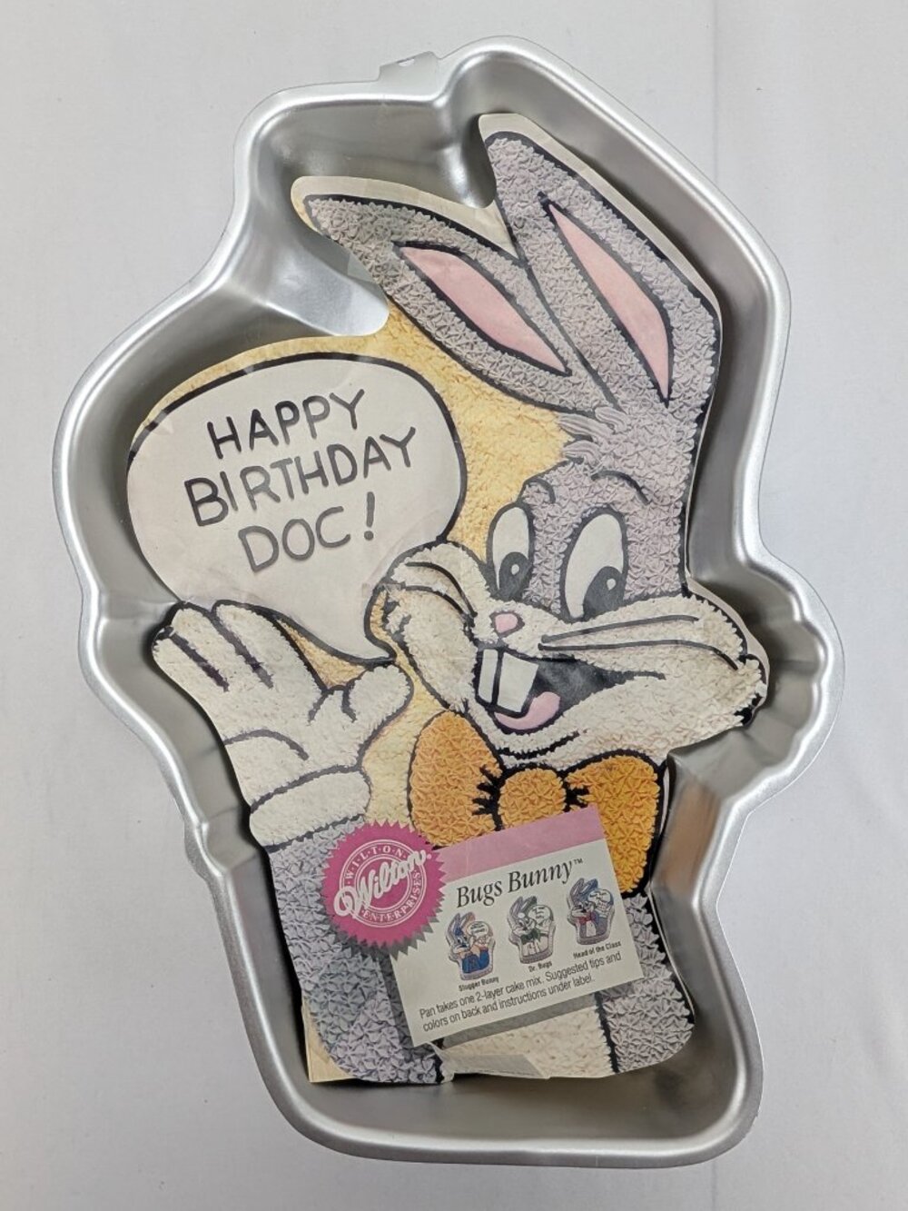 Vintage Wilton Cake Pan Bugs Bunny 2105-8253 Baking Mold 1989 Party Korea